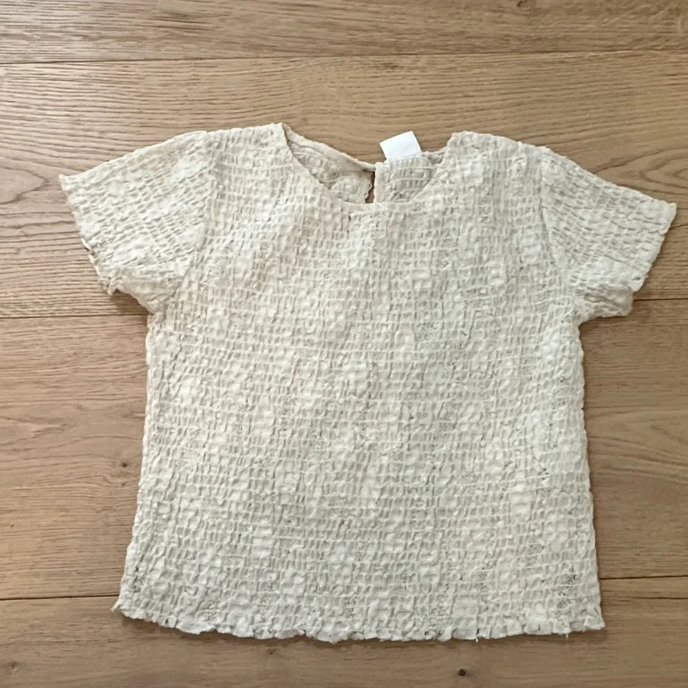 Zara Cream Lace Top 10 girls